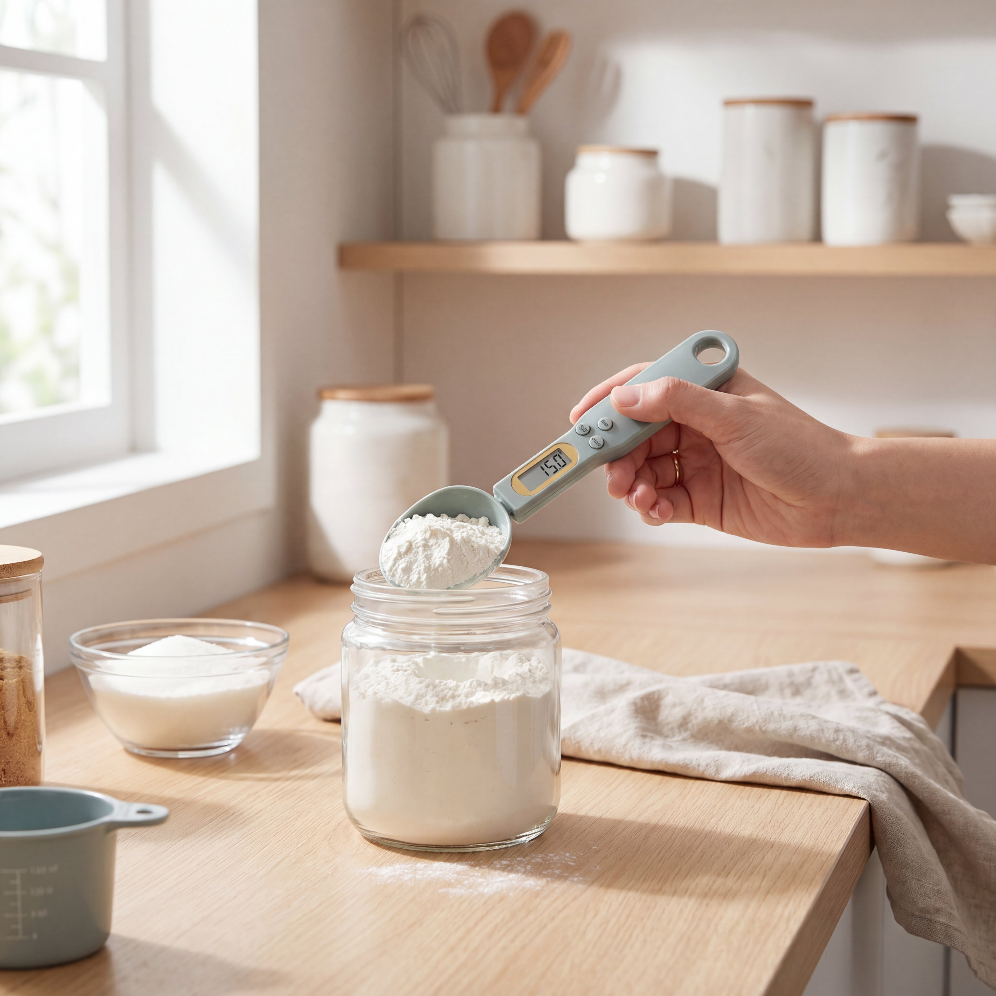 KitchenFlow Precision Mini Spoon Scale — Coffee & Baking Edition